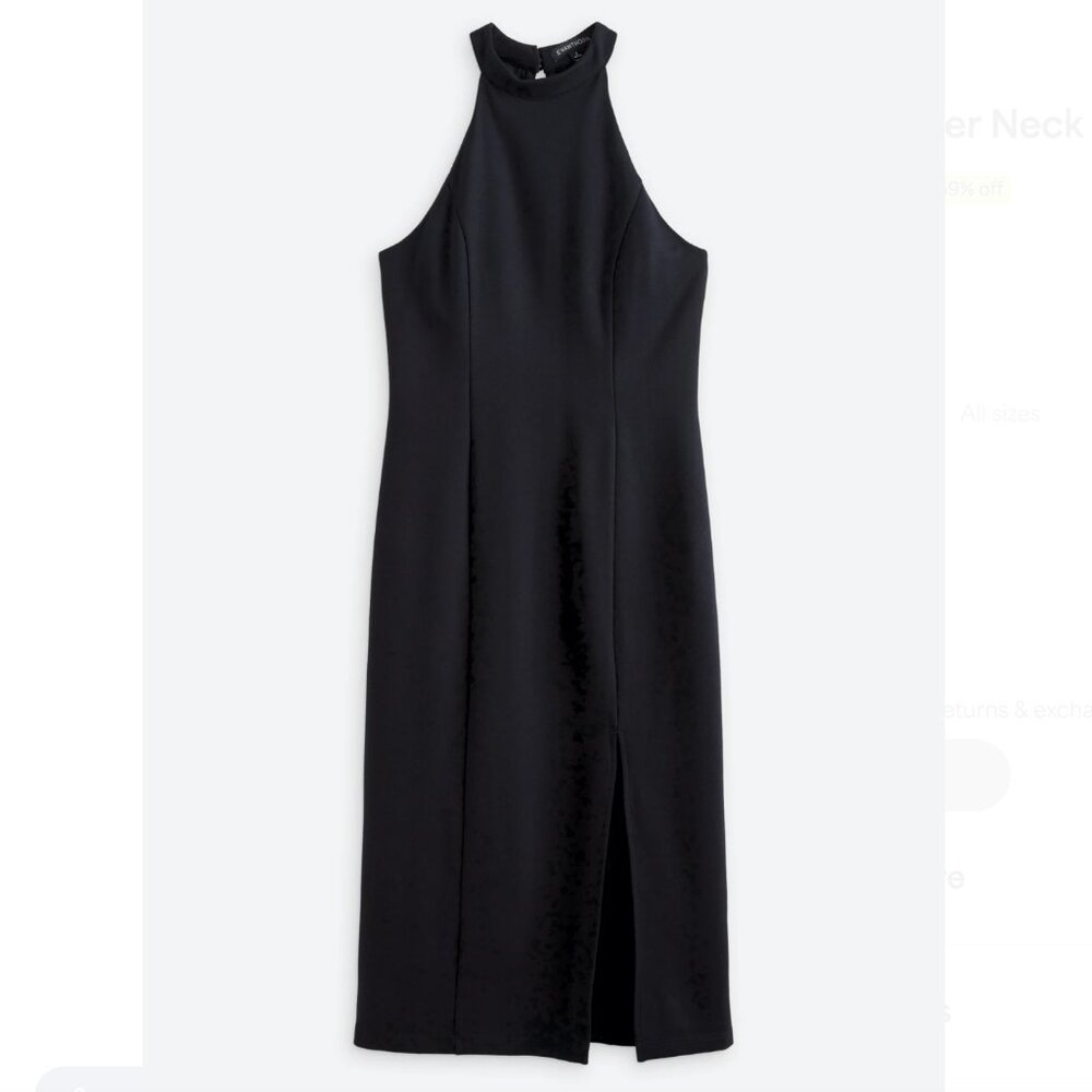 NWT 41 Hawthorn Mirabel Halter Neck Dress w/ Slit